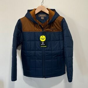 ARIAT Men’s' Blue and Brown Puffer Jacket